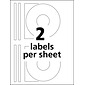 Avery Laser Media Labels, White Matte, 100 Disc and 200 Spine Labels/Pack (5698)