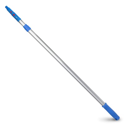 Gritt Commercial 6' Telescopic Extension Pole, Aluminum, Adjustable 3.5 - 6' length with Click / Lock Adapter Cone (GRI106-6F)