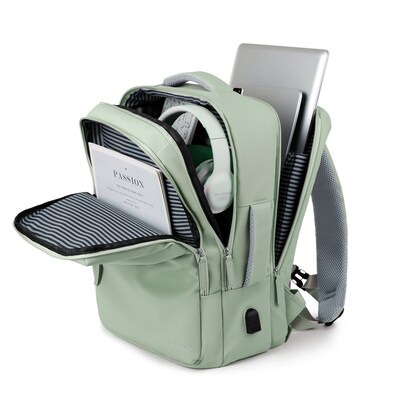 SaharaCase Multi-Compartment 16" Nylon Laptop Bag, Forest Green (LT00102)