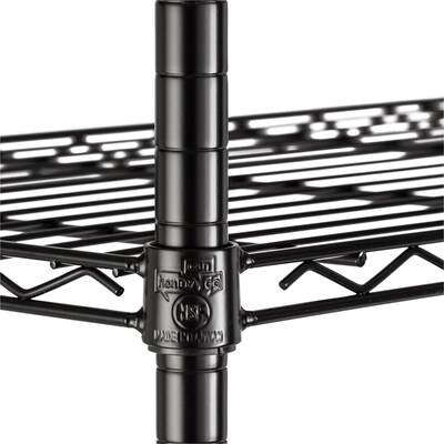 Honey-Can-Do 3-Shelf Metal Unit, 24", Black (SHF-01905)