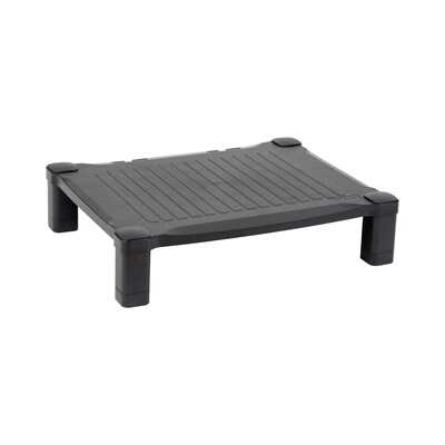 Mind Reader Adjustable Plastic Monitor/Laptop Stand, Black (PLMONST-BLK)