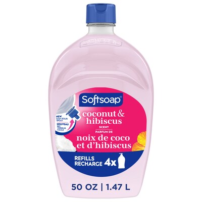 Softsoap Moisturizing Liquid Hand Soap Refill, Coconut and Hibiscus, 50 Oz. (61049619)