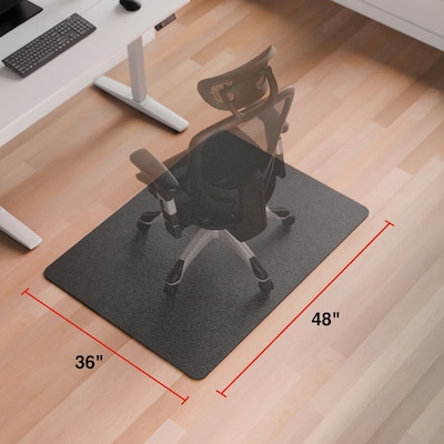 Quill Brand® 36" x 48" Hard Floor Chair Mat, Black (26990)