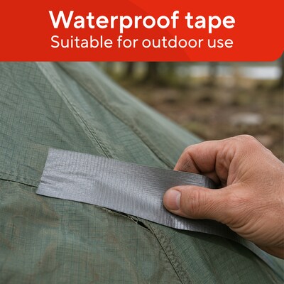 Staples General Purpose Duct Tape, 2” x 60 Yards, Silver, Multi-Use Strong Adhesive Tape