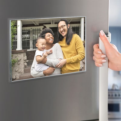 Azar Magnetic Sign Holder, 11" x 8.5", Horizontal, Wall Mounted, Clear, Acrylic, 10/Pack (129922)