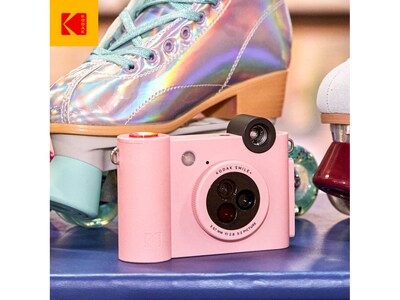 Kodak Smile+ 5 Megapixels Digital Instant Print Camera, Pink (RODSMPCAMPK)