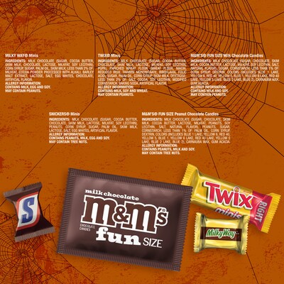 Mars Halloween Milk Chocolate Variety Candy Pack, 76.94 oz., 200 Pieces (462823)