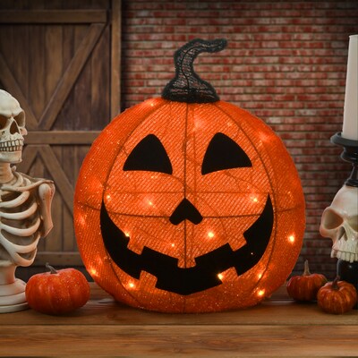 National Tree Company 16 Pre-Lit Happy Jack-O-Lantern (MZ17-6723)