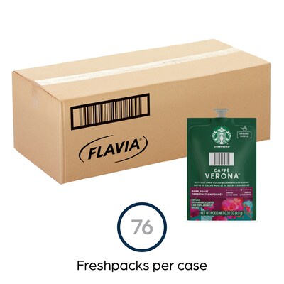 Starbucks Caffe Verona Coffee Flavia Freshpacks, Dark Roast, 76/Carton (MDR01039)