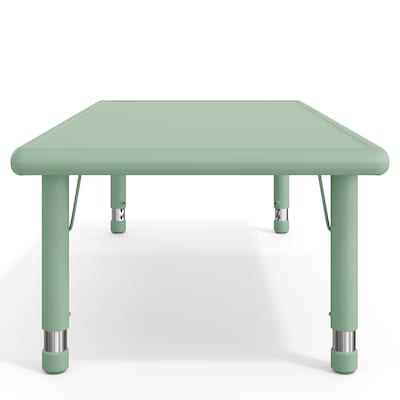Flash Furniture Wren Rectangular Activity Table, 24" x 48", Height Adjustable, Sage (YUYCX012RECTSGE)