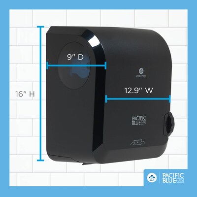 Pacific Blue Ultra Hardwound Paper Towel Dispenser, Black (59589)