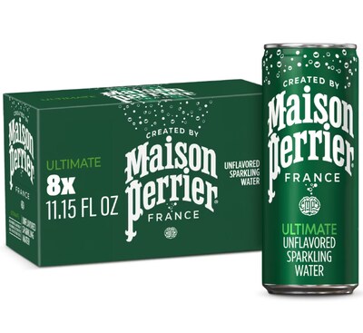 Perrier Sparkling Mineral Water, 11.15 oz., 8 Cans/Pack (NES35794)