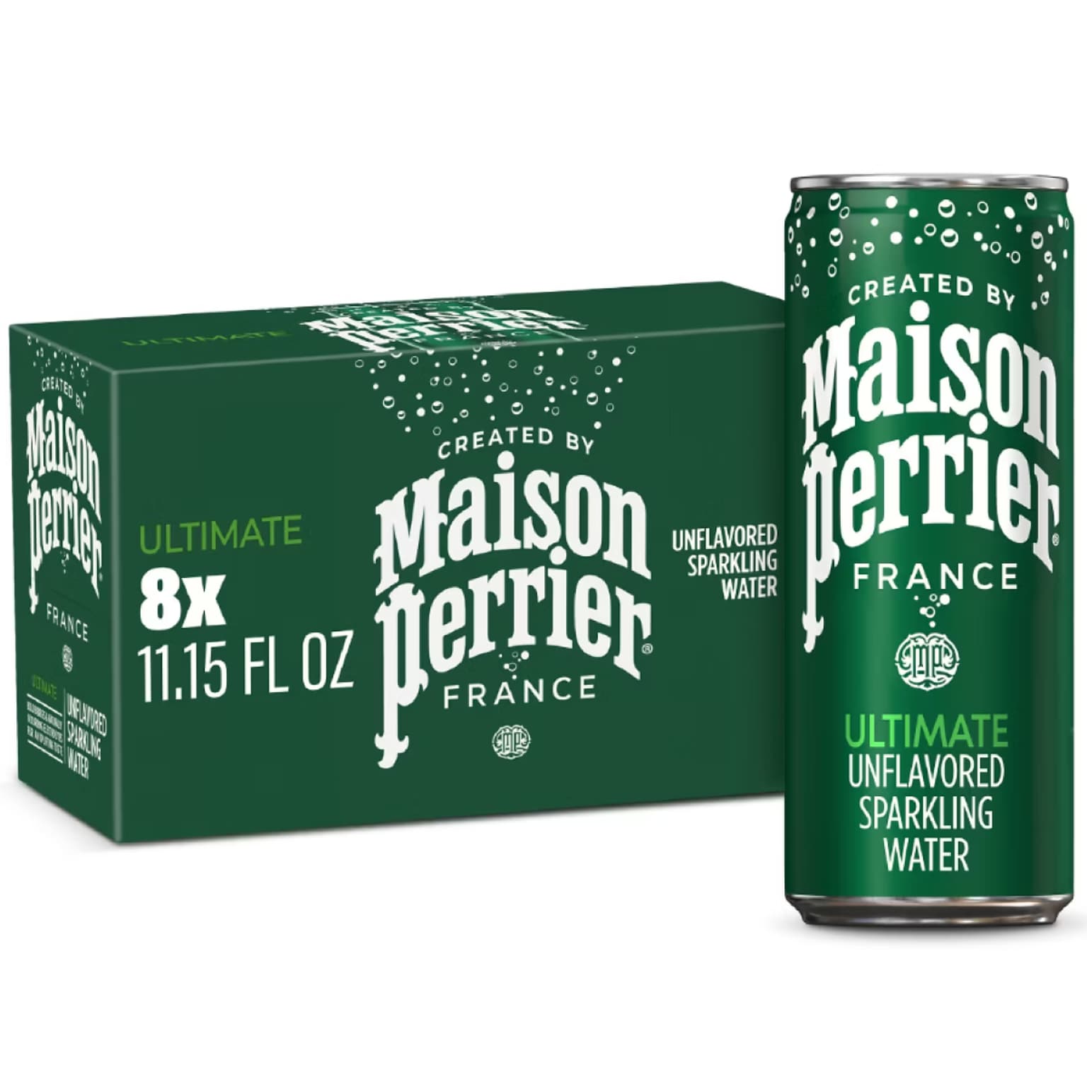 Perrier Sparkling Mineral Water, 11.15 oz., 8 Cans/Pack (NES35794)