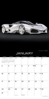2027 Willow Creek Dream Cars 12" x 12" Monthly Wall Calendar, Assorted Colors (60070)