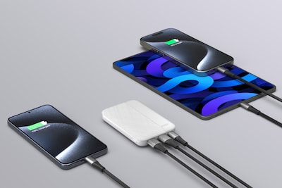 LAX 6600mAh Power Bank, White (LX16W)