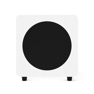 Kanto SUB8 KTSUB8VMW 300W Indoor Subwoofer Speaker, Matte White