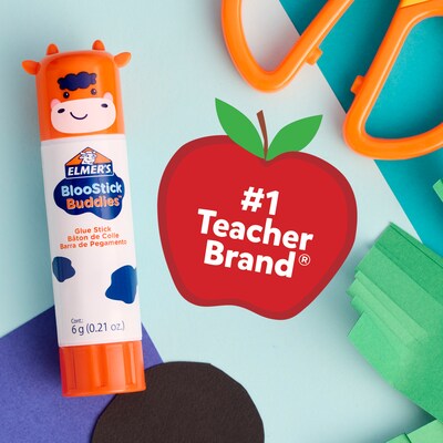 Elmer's BlooStick Buddies Washable Removable Glue Sticks, 48/Pack (2213735)