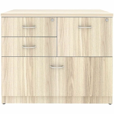 Lorell Essentials Versatile 4-Drawer Lateral File, Letter/Legal Size, Modern Elm (LLR66337)