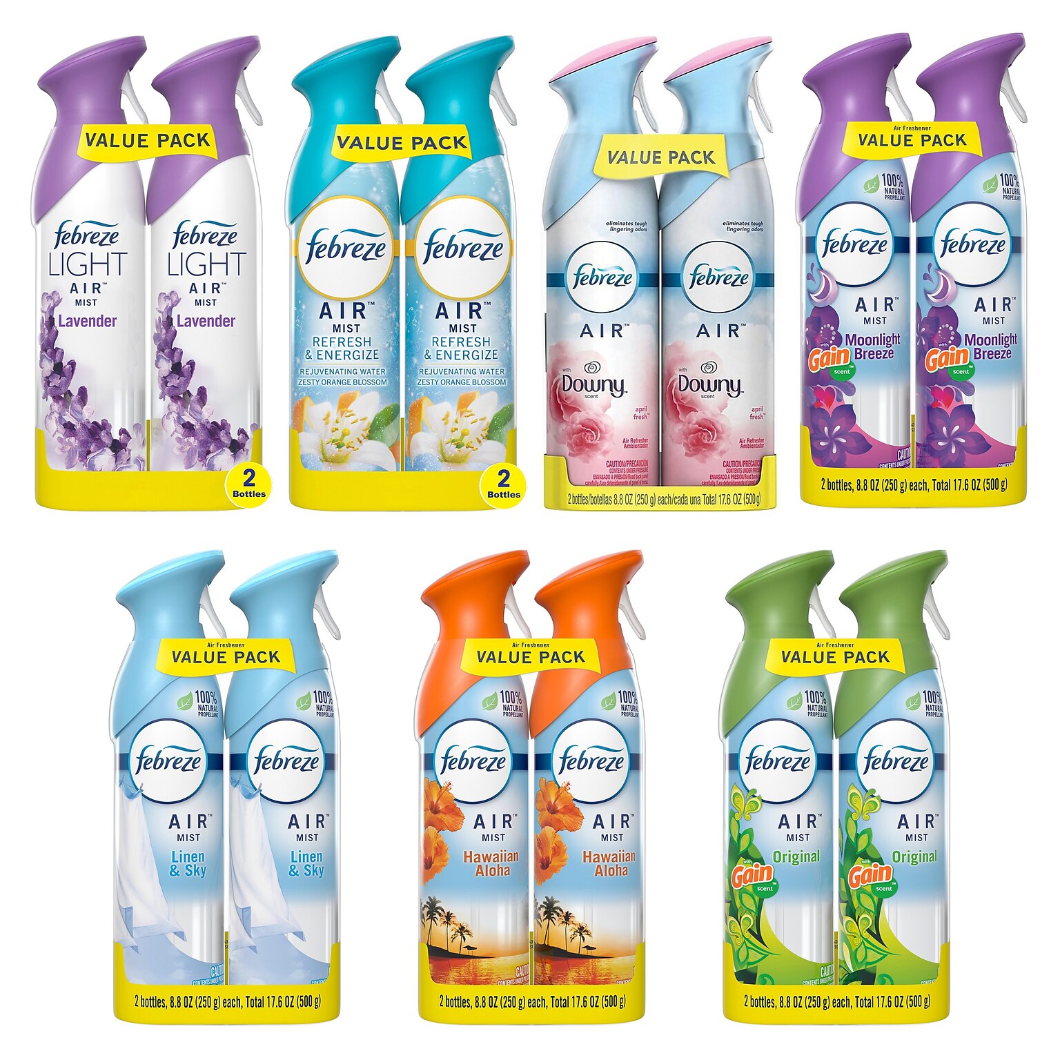Buy 1 Febreze Air Freshener Spray Twin Pack, Get One 50% Off