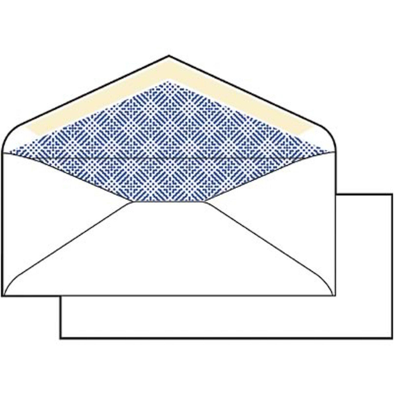 Quill Brand Gummed Security Tinted #10 Business Envelope, 4 1/8 x 9 1/2, White Wove, 500/Box (69679 / 70695)