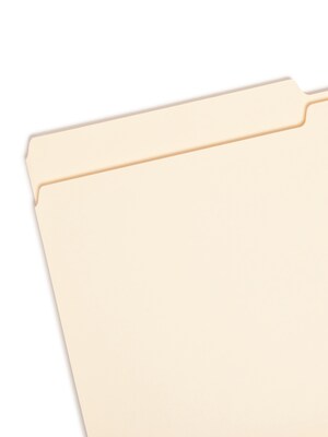 Smead File Folder, 1/2-Cut Tab, Legal Size, Manila, 100/Box (15320)