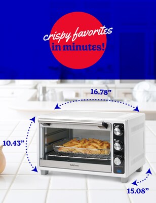 Betty Crocker 6-Slice Toaster Oven, White (BC-4637W)