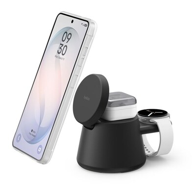 Belkin UltraCharge Magnetic Wireless Charging Station, 25W, 5 ft., Black (WIZ052TTBK)