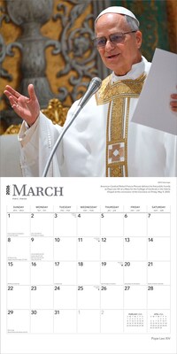 2026 BrownTrout Pope Leo XIV 12" x 12" Monthly Wall Calendar (9798330714032)