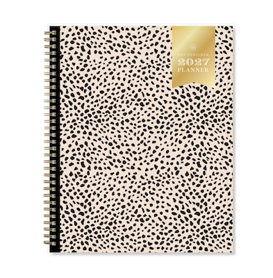 2027 Blue Sky Day Designer 8.5 x 11 Weekly & Monthly Planner, White/Black (161668)