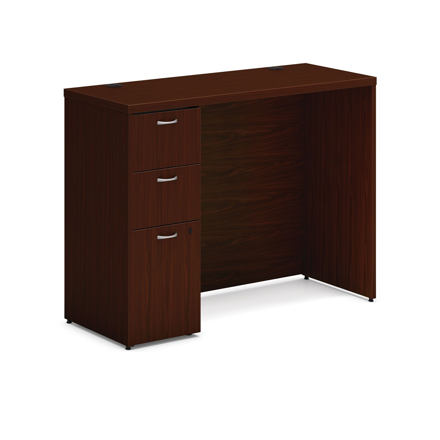 HON Mod Credenza, 2 Box Drawers / 1 File Drawer, 60W x 24D, Traditional Mahogany Laminate (HONMOD168RO)