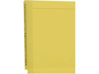 Medical Arts Press Kardex Match Reinforced End Tab File Folder, Straight Cut, Letter-Size, Yellow, 100/Box (F1170-YLW)