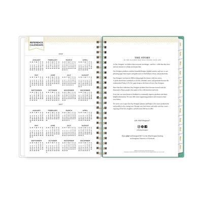 2026 Blue Sky Day Designer Peyton 5" x 8"  Weekly & Monthly Planner, Plastic Cover, Multicolored (103619-26)