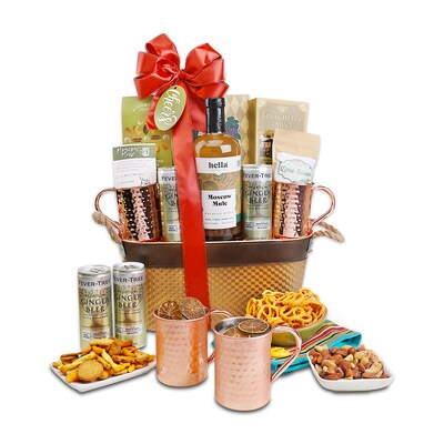 Alder Creek Gift Baskets Moscow Mule Gift Basket (9 Items)
