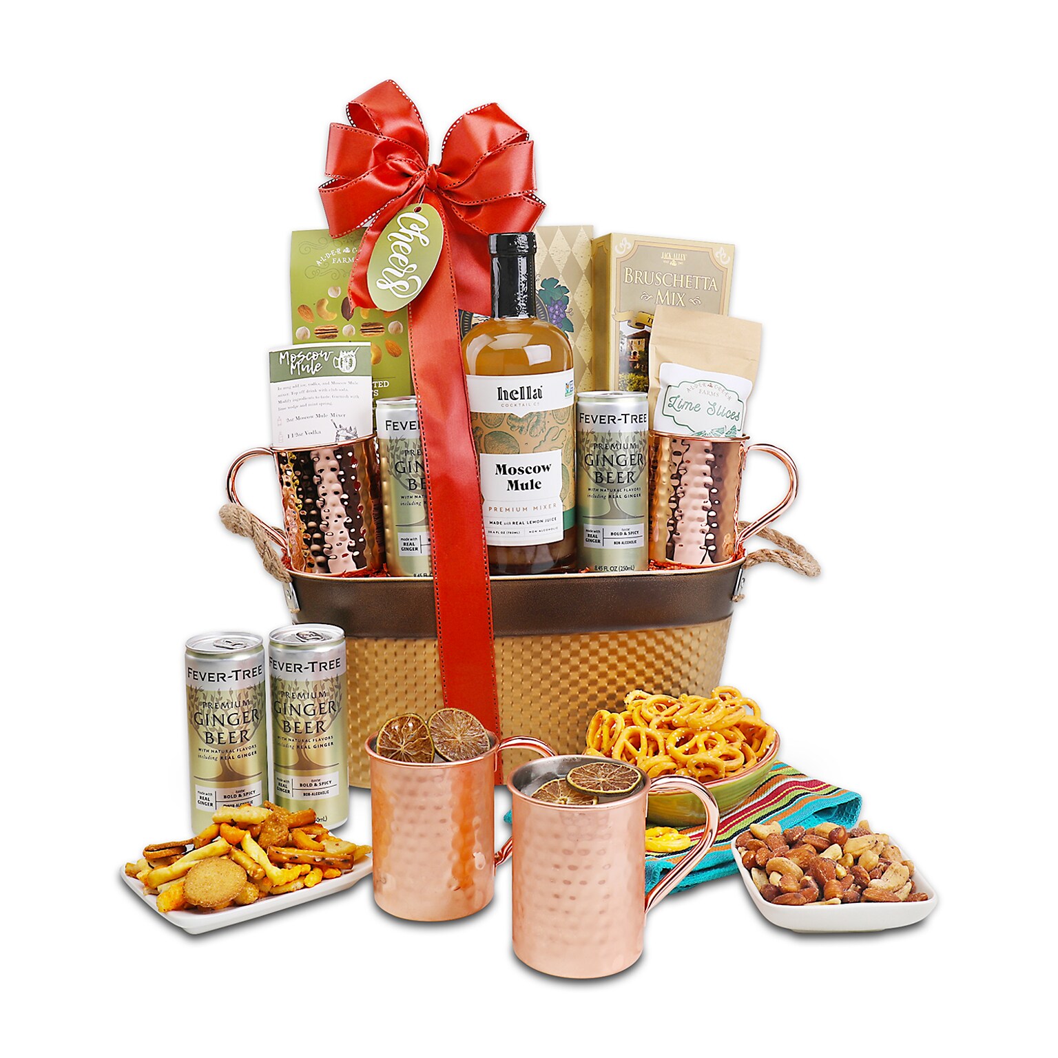 Alder Creek Gift Baskets Moscow Mule Gift Basket (9 Items)