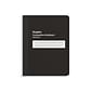 Staples Composition Notebook, 7.5" x 9.75", Wide Ruled, 80 Sheets, Black (ST55087)