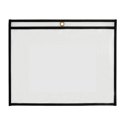 Partners Brand Stitched Job Ticket Holder, Black, 25/Carton (JTH117)