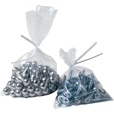 Flat 1.5-Mil Poly Bags; 9Wx12L, 1000/Carton
