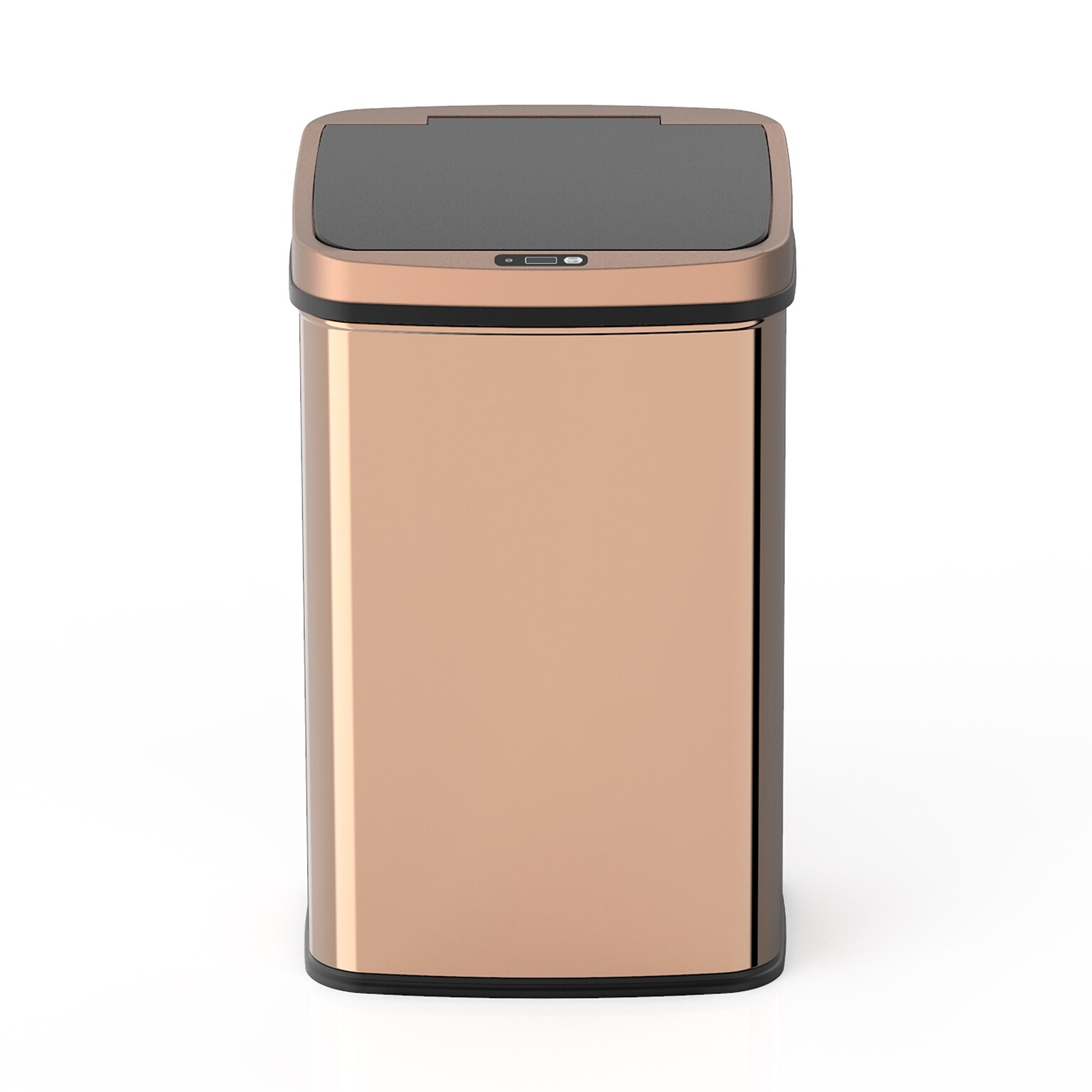 NineStars Stainless Steel Indoor Automatic Sensor Trash Can, 13.2 Gallons, Gold (DZT-50-28GD)