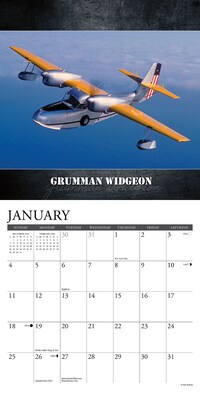 2026 Willow Creek WWII Military Aircraft 7" x 7" Monthly Wall Calendar (53850)
