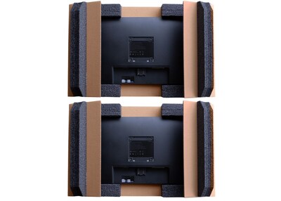41" x 13" x 19" Heavy Duty Dual Monitor 23"-27" & Laptop Shipping Box, 275# Mullen Rated, Kraft (E05328)