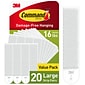 Command Large Picture Hanging Strips, White, 20 Pairs/Pack (17206-20NA)