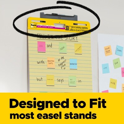 Post-it Super Sticky Easel Pad, 25" x 30", Lined, 30 Sheets/Pad, 2 Pads/Carton (561)