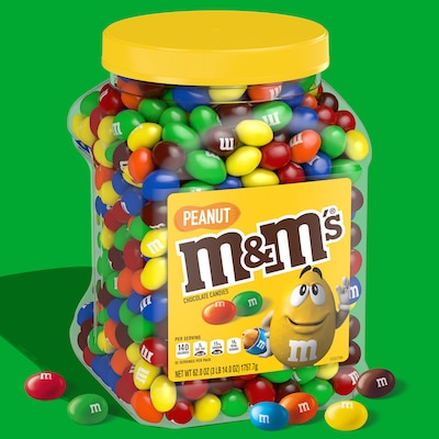 M&M Peanut Chocolate Candy - 56 oz bag