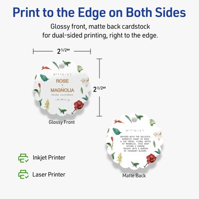 Avery 2-1/2" Diameter  Blank Price & Merchandise Tags, White, 90/Carton (95326-GWT10)