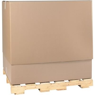 47-3/4Lx40Wx34H(D) Single-Wall Telescoping Outer Boxes; Brown, 5 Boxes/Bundle