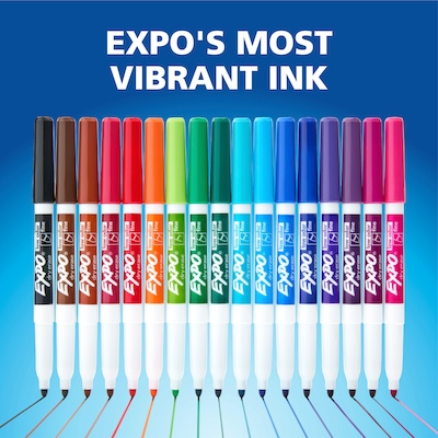 Expo Dry Erase Markers, Fine Tip, Assorted Colors, 36/Pack (2138424)