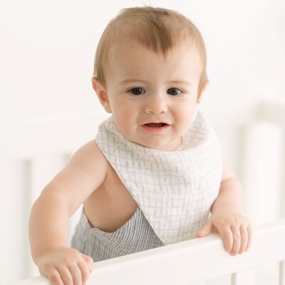 Crane Baby Cove Muslin Bib Set, 3-Piece, Beach Life (BC-160BS-1)