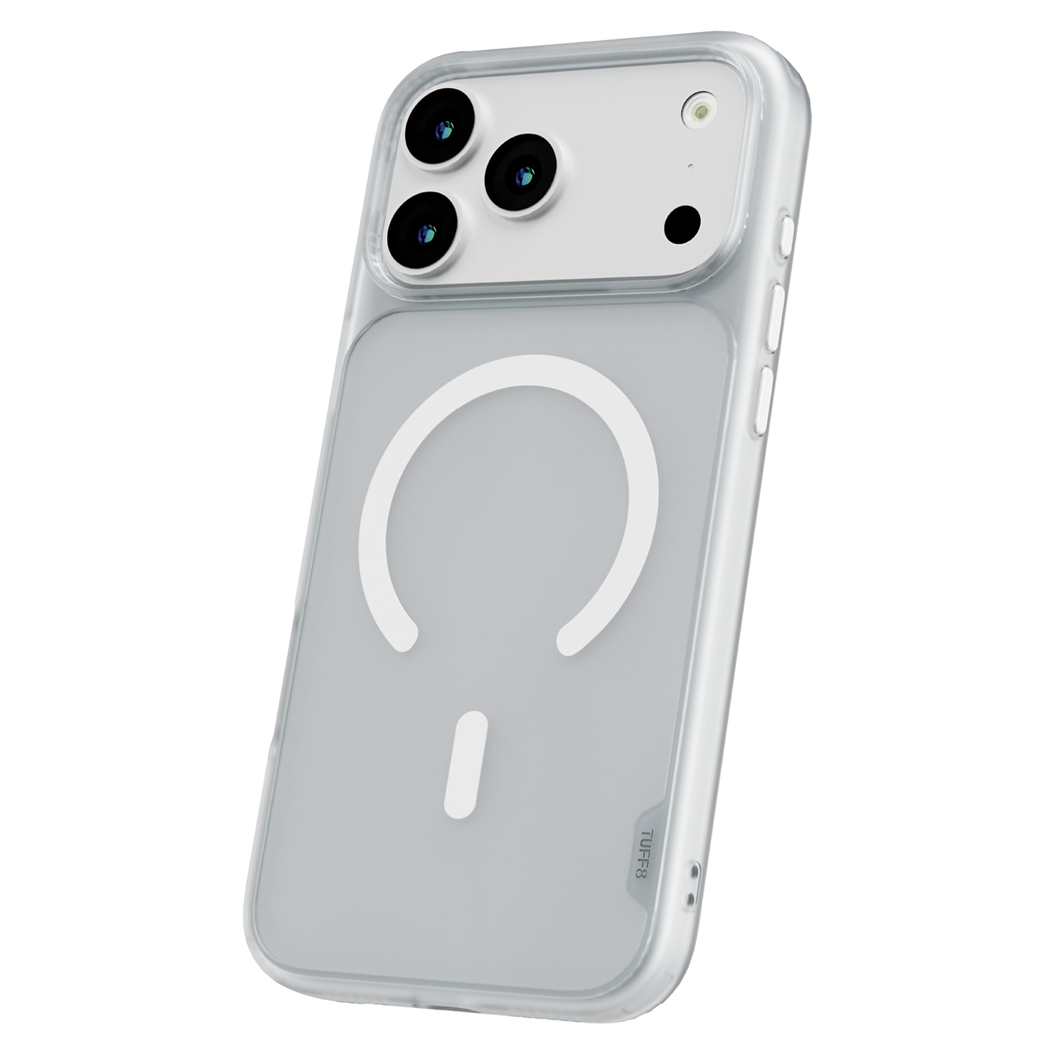 TUFF8 GlideGuard MagSafe Phone Case for iPhone 18 Pro Max, Shock Absorbing, Matte Clear (T8GG-IP1804MC)