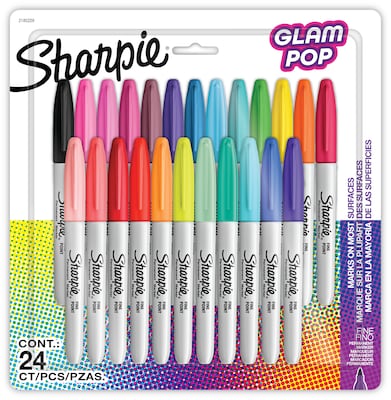 Printed Sharpie Retractable Fine Point Permanent Markers