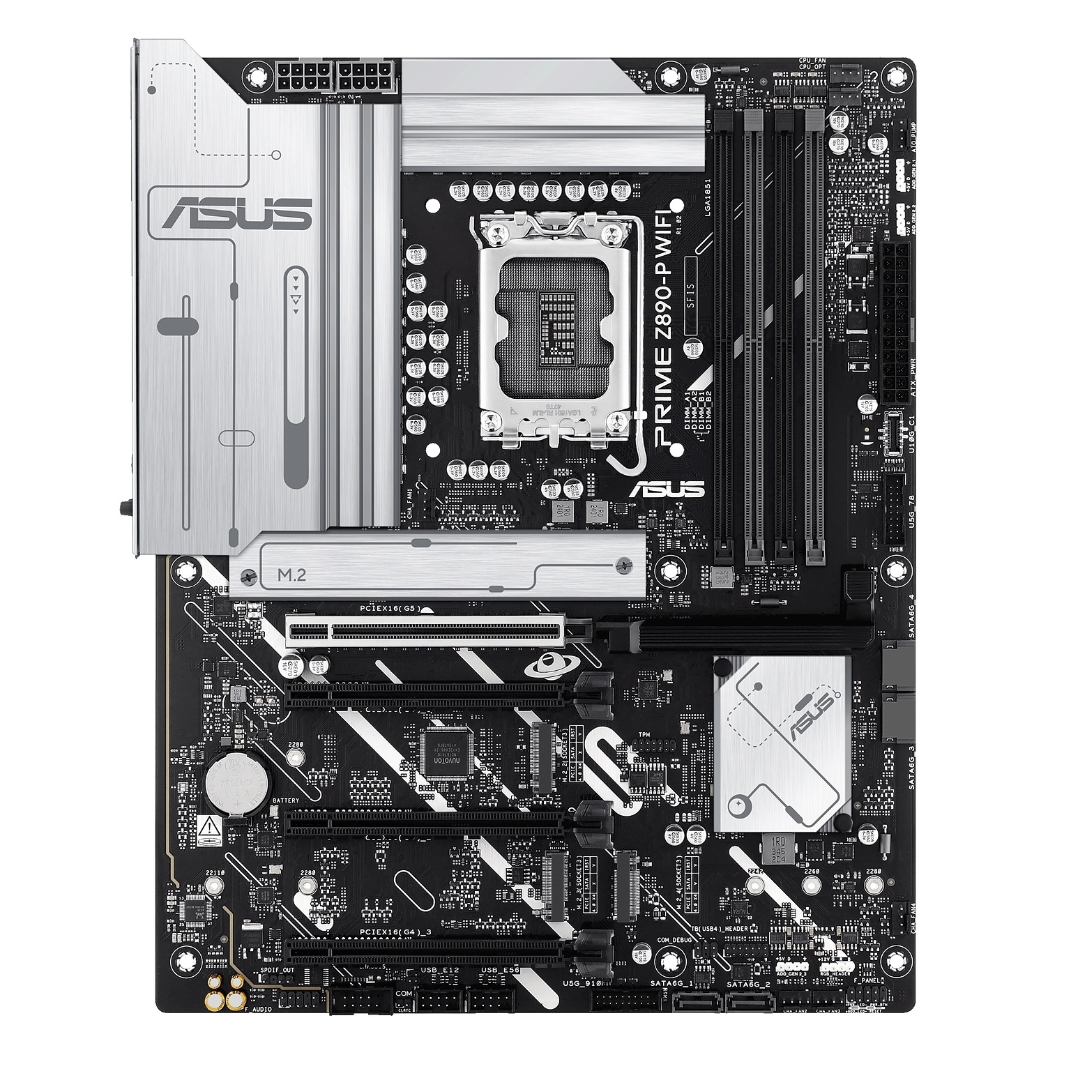 ASUS PRIME (Socket LGA1851) ATX Intel Core Ultra Desktop Motherboard (PRIME Z890-P WIFI)